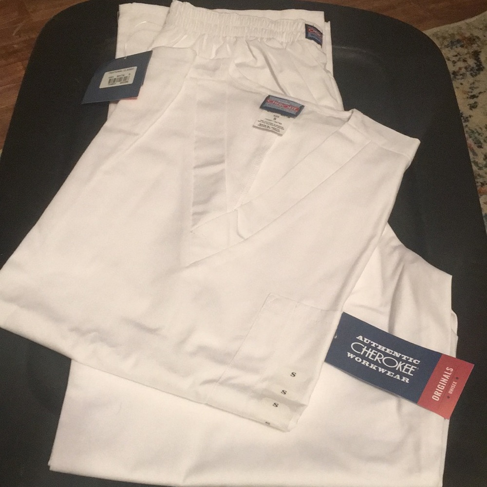 Women’s white scrubs